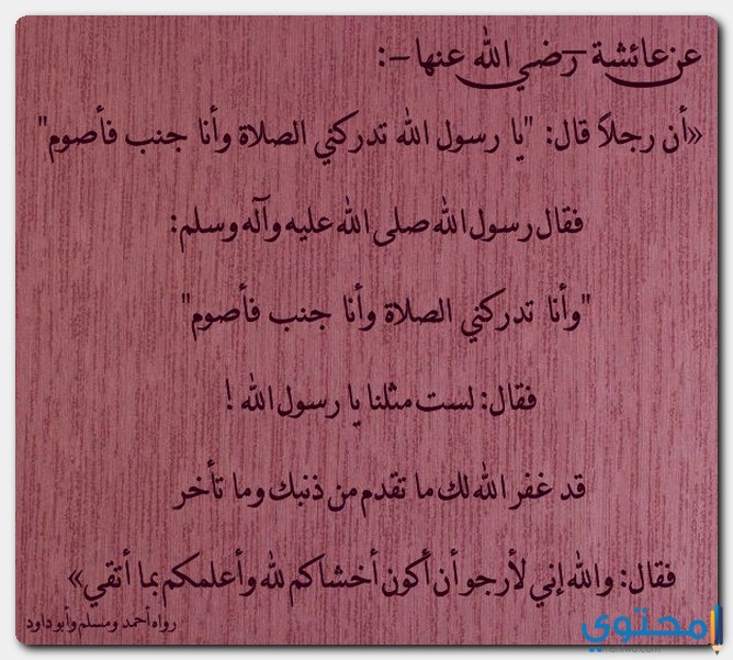 ما حكم الصيام على جنابة موقع محتوى