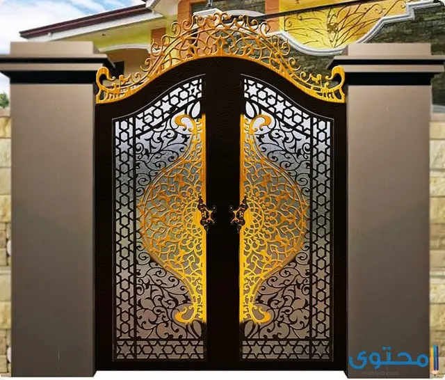 صور تصاميم بوابات حديد خارجية للمنازل والفلل 2022 موقع محتوى
