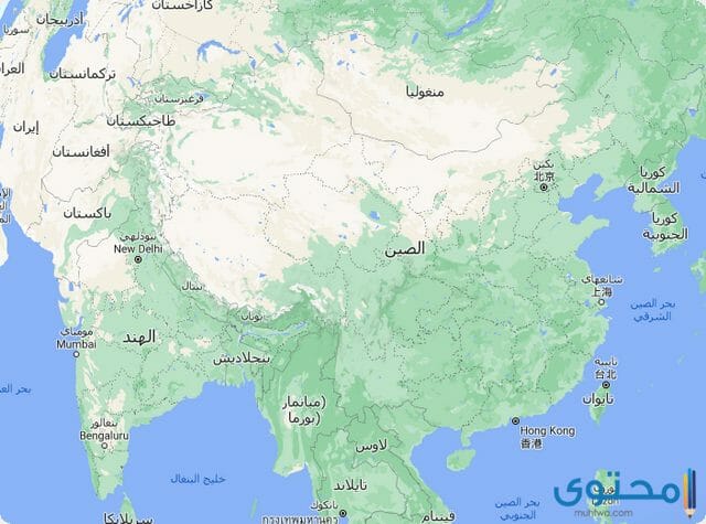 صور خريطة الصين مع موقع المحتوى التفصيلي
