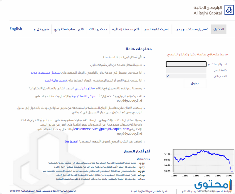طريقة فتح محفظة أسهم في الراجحي 1443 موقع محتوى