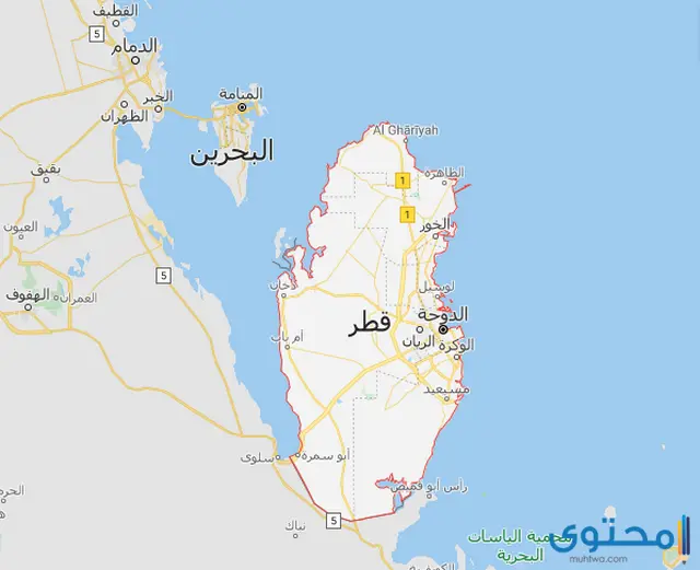 خريطة قطر 