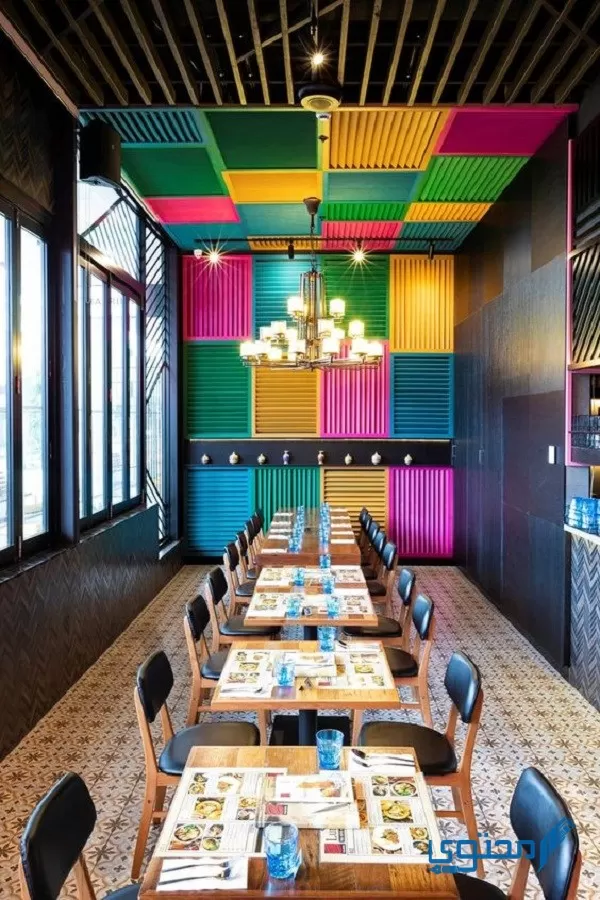 Imaxes de decoración de restaurantes modernos con diferentes ideas