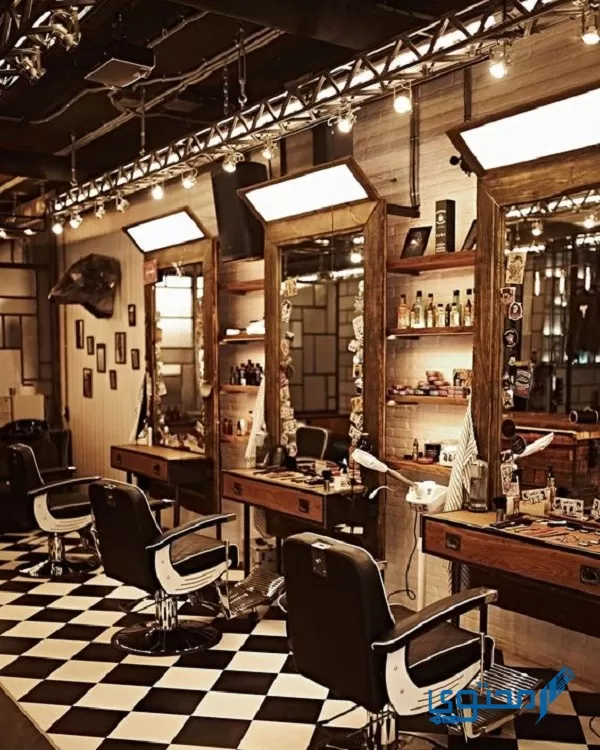 Imaxes de decoracións distintivas de barbería