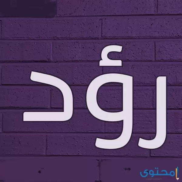 معنى اسم رؤد