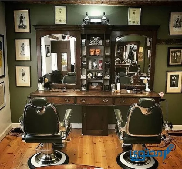 Imaxes de decoracións distintivas de barbería