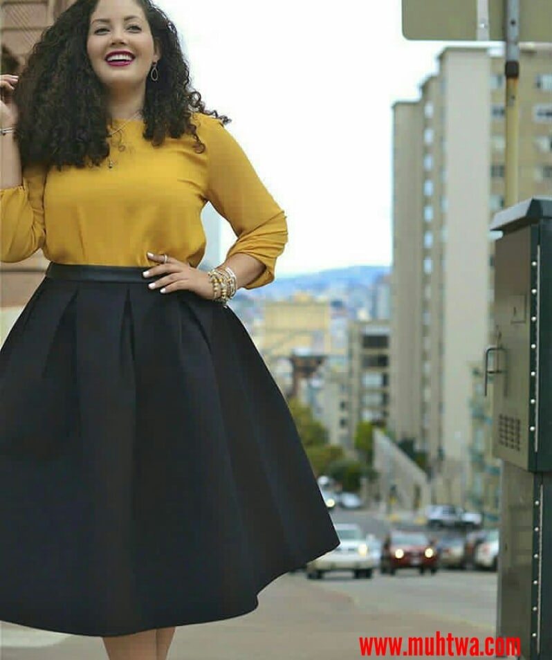 أزياء بدينات وقصيرات القامة 