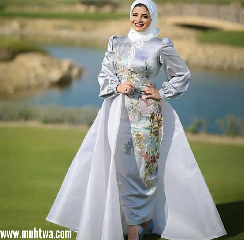 فساتين سواريه للمحجبات 