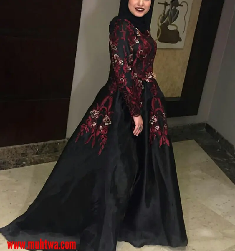 صور موديلات فساتين سهرة للمحجبات 2021 موقع محتوى