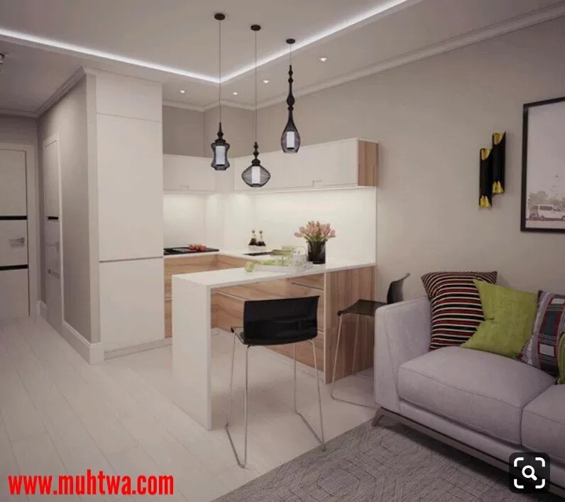 صور ديكورات مطابخ مفتوحة على الصالون