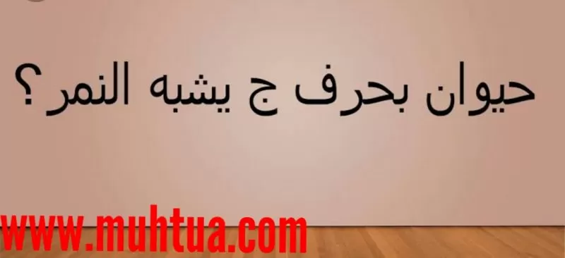 اسم حيوان بحرف الجيم