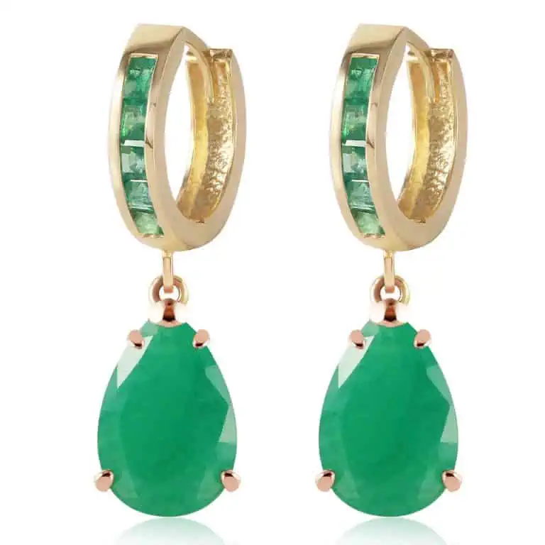 emerald droplet huggie earrings 1 3 ctw in gold 4275ya 1 768x768 1