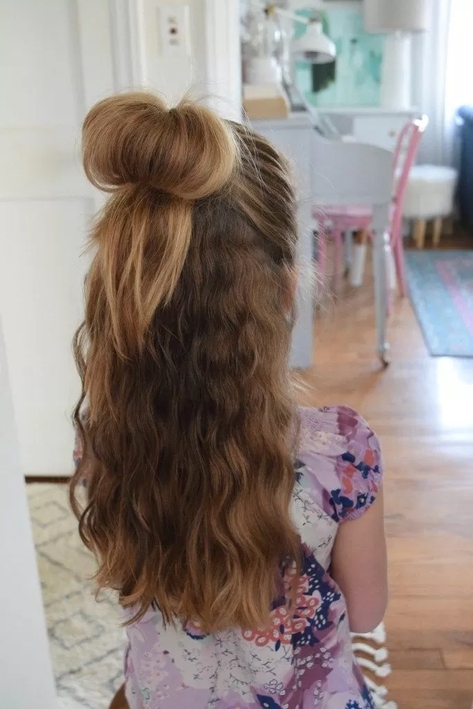 Foto's van kinderkapsels voor meisjes voor Eid 2024