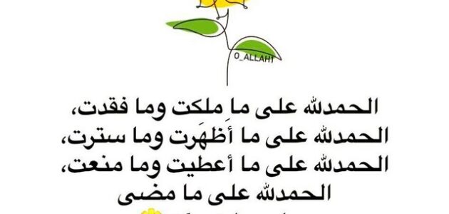 الحمد لله على ما مضى والحمد لله لما هو آت 1 الحمد لله على ما مضى والحمد لله لما هو آت