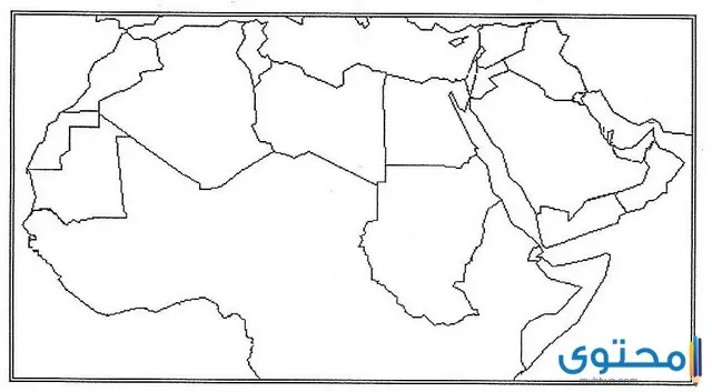 خريطة الوطن العربي