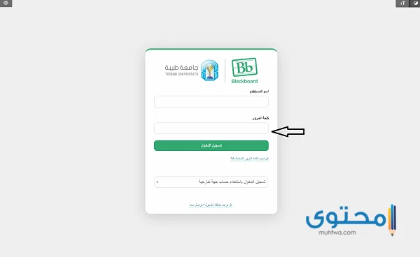 جامعة طيبة التعليم عن بعد بلاك بورد