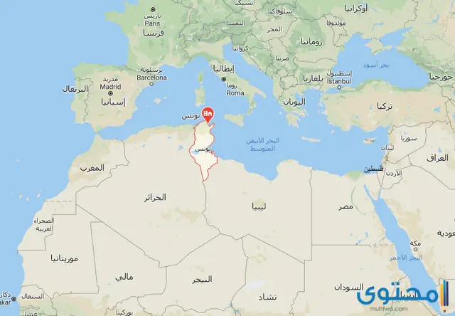 خريطة تونس
