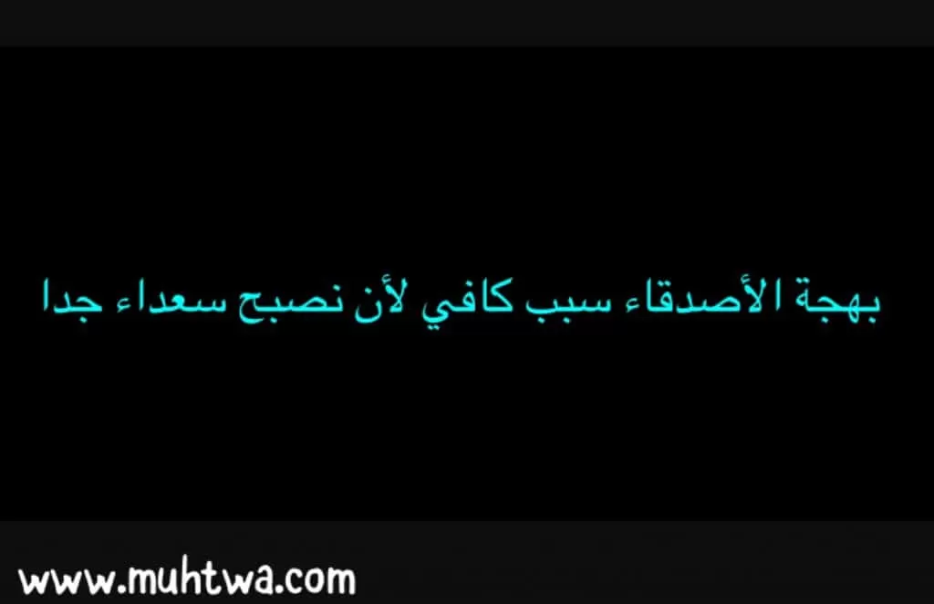 كلمات عن الصداقة