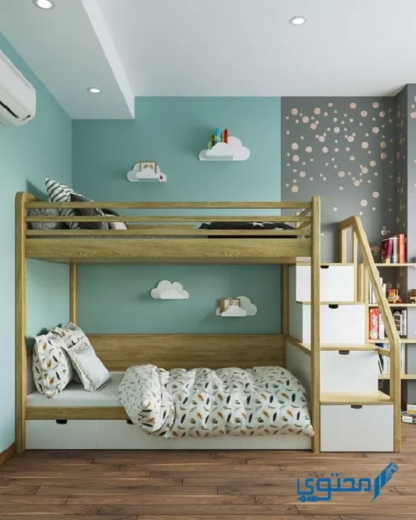 تصاميم غرفة نوم أطفال بنات كبار دورين