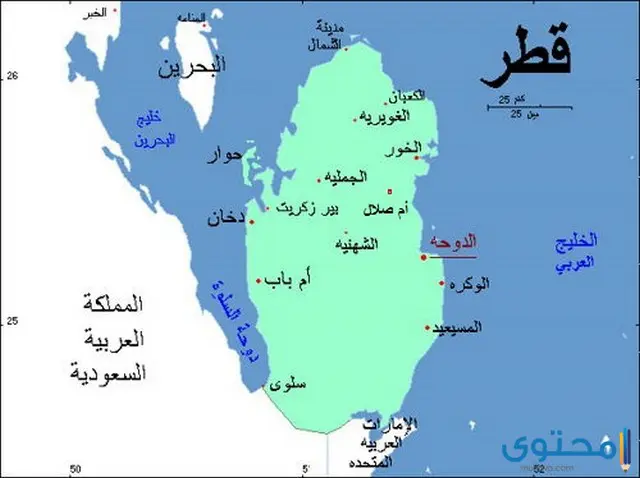 خريطة قطر 