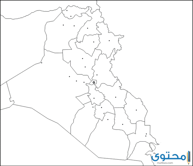 العراق وحدودها خريطة خريطة تركيا