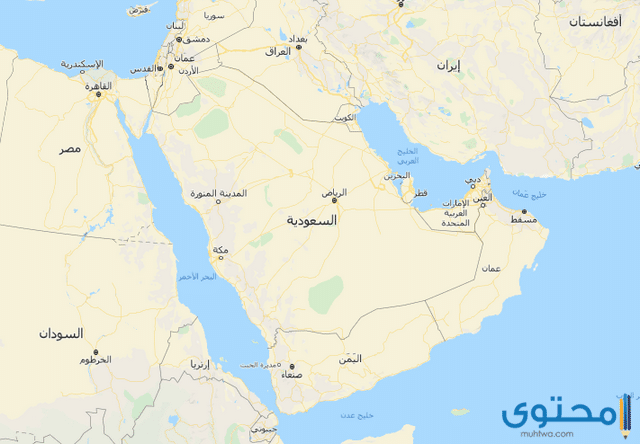 خريطة السعودية بالمدن كاملة بالتفصيل - موقع محتوى