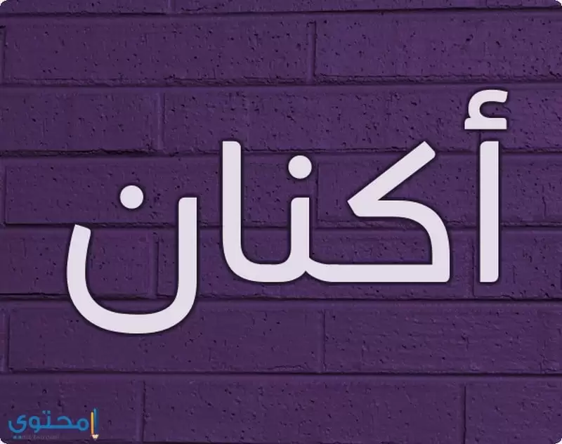 معنى اسم اكنان بالتفصيل