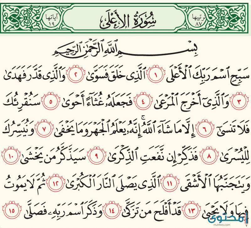 السور التي الوتر صلاة ماهي في تقرأ ما هي