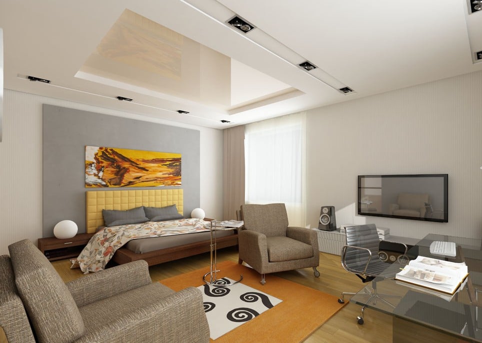 اجمل الديكورات المنزليه (جبس امبورد) Ceiling-designs-living-room