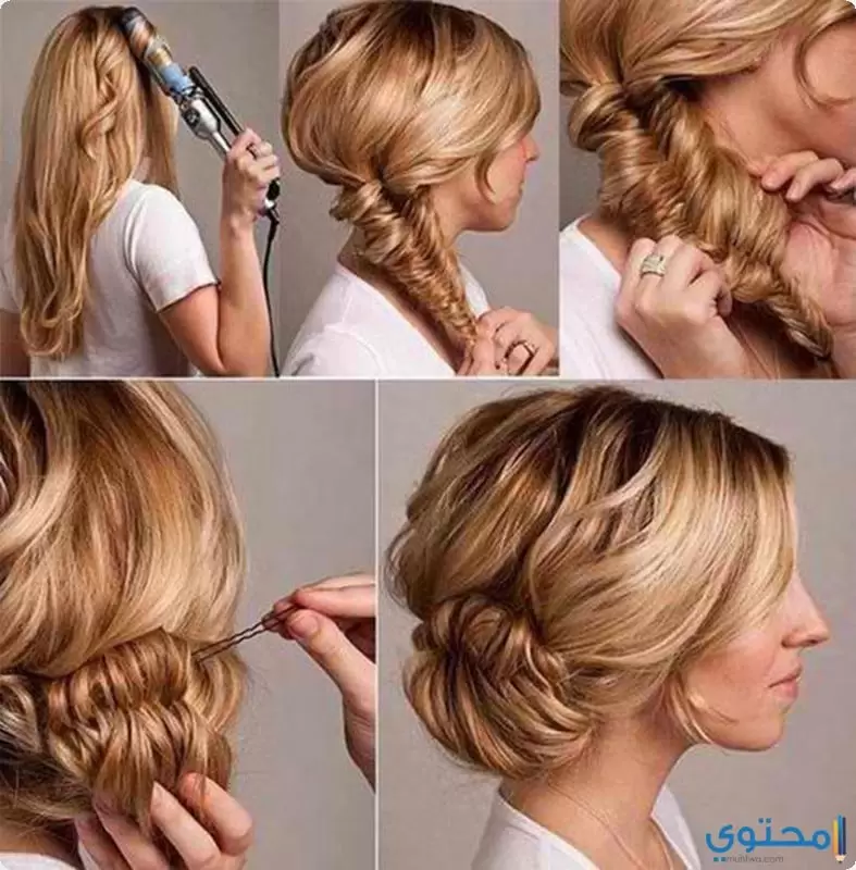 بالخطوات تسريحات شعر العروسة 2023