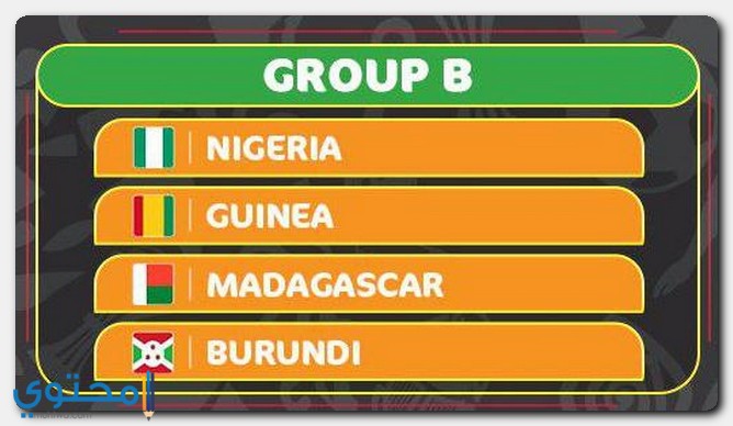 كامل مباريات المجموعة الثانية والمواعيد الخاصة بها في كأس أمم أفريقيا 2019
