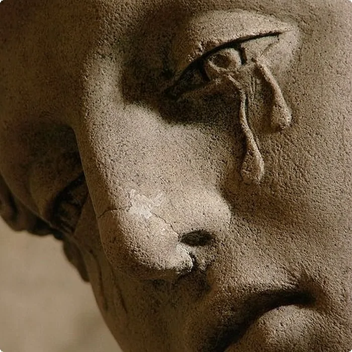 Mary Magdalene Crying Statue