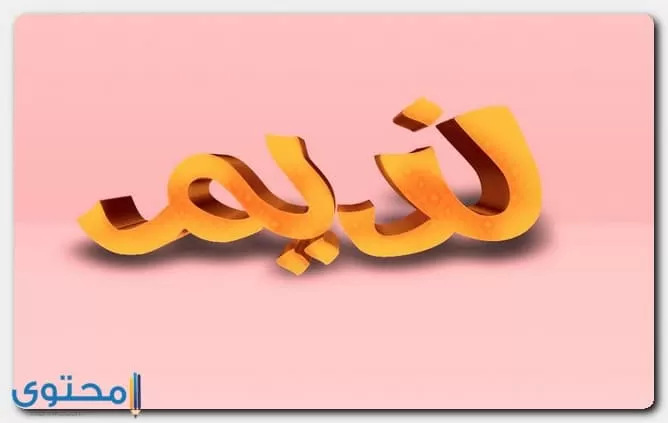 معنى اسم نديم