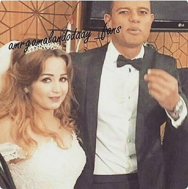 سعد سمير وزوجته 