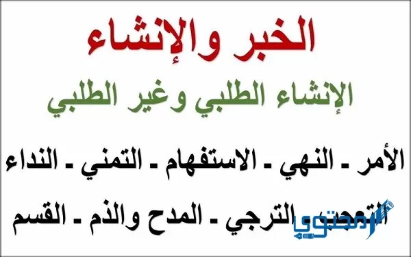 شرح الأسلوب الإنشائي في اللغة العربية