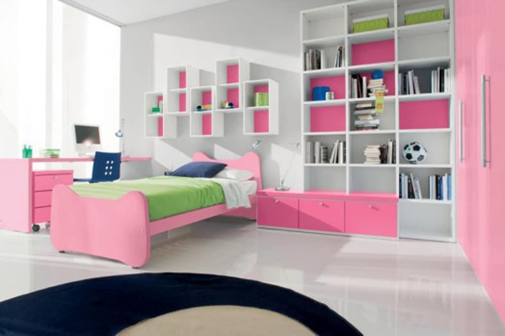 ديكورات غرف بنات 2018 Modern-girls-bedroom-with-window