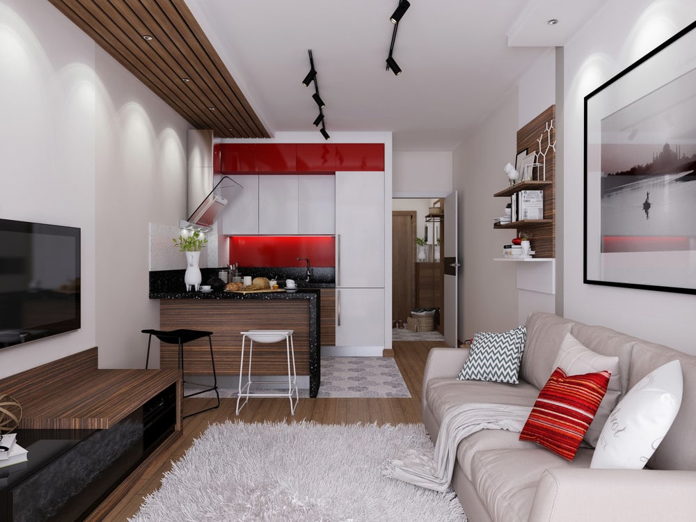 تصميمات ديكورات منازل جديده 2020 Tiny-apartment-decor-inspiration