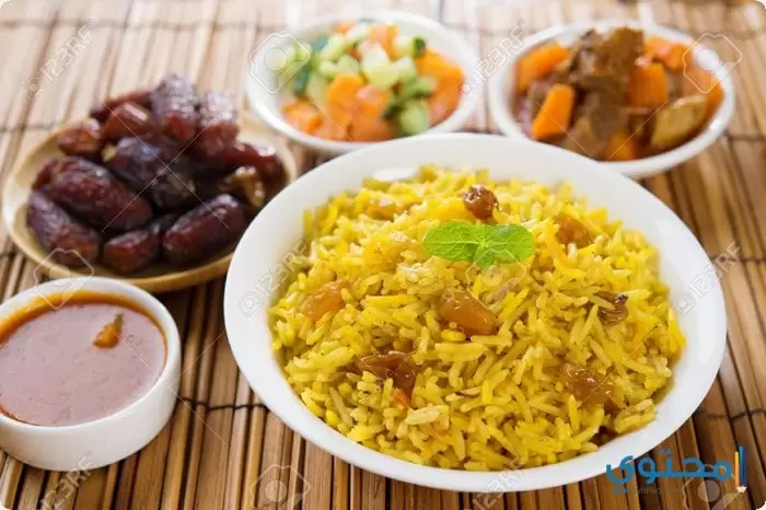 بسمتى بقطع اللحم1
