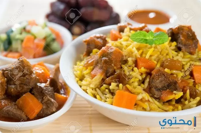 بسمتى بقطع اللحم2