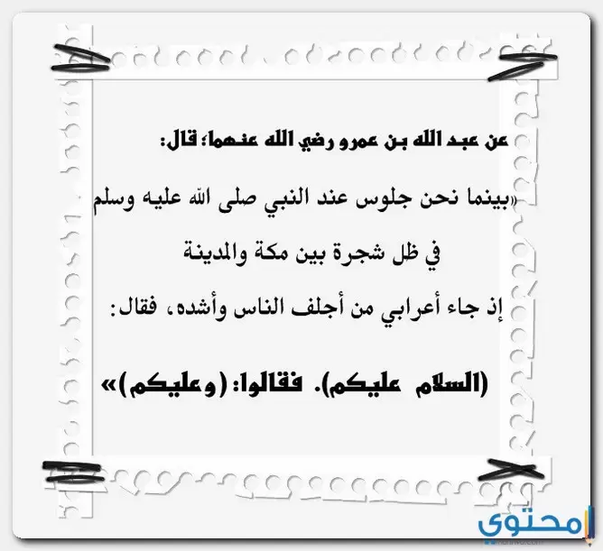 وعليكم السلام