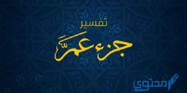 القيم الموجودة في سور جزء عم