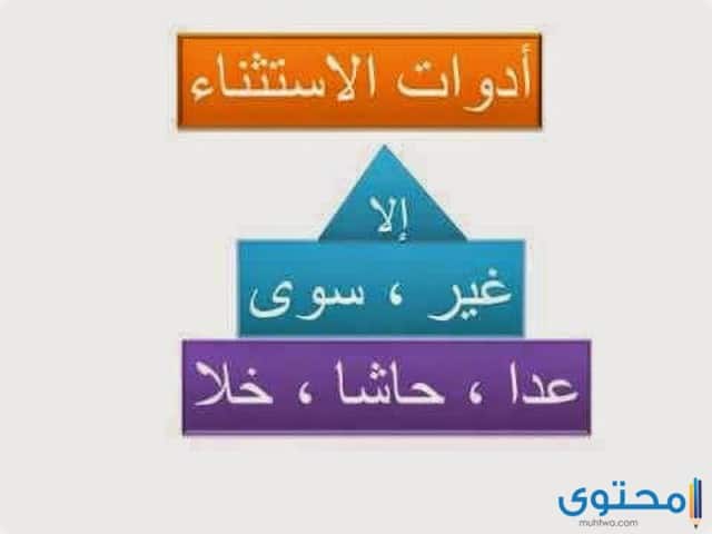 أسلوب الاستثناء في اللغة العربية