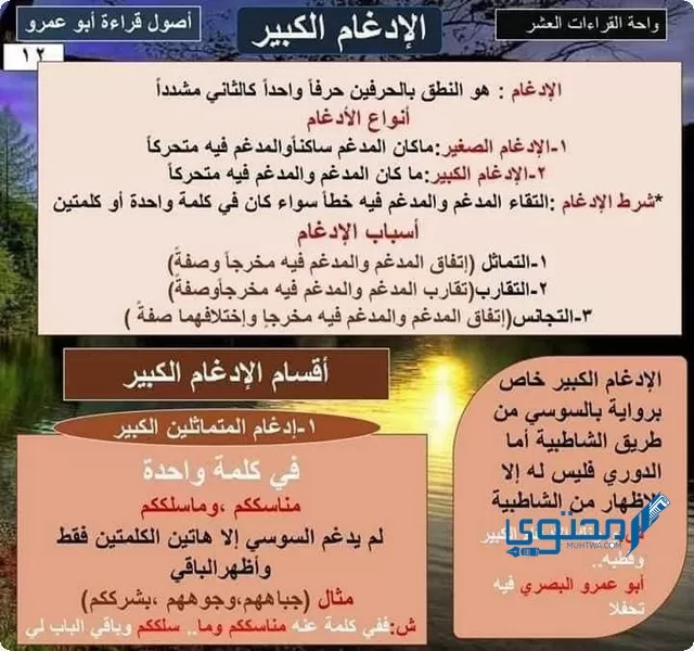 الإدغام الصغير له حرف واحد وهو الباء