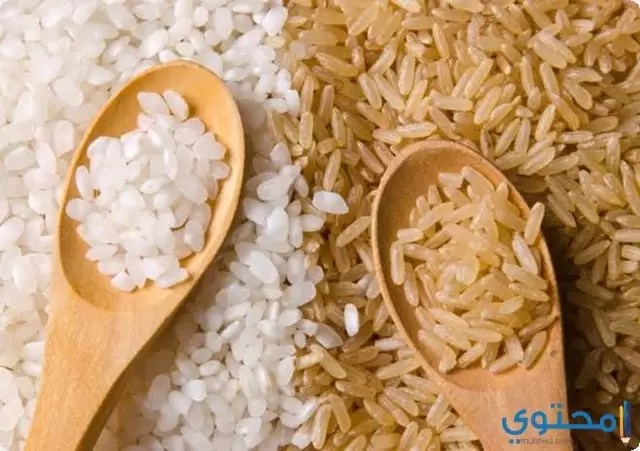 السعرات الحرارية في الأرز الأبيض والأرز البني