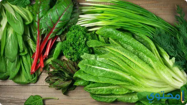 دليل السعرات الحرارية للخضراوات الورقية