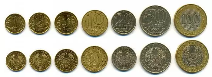 العملات المعدنية الكازاخستانية وفئاتها