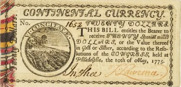العملة القارية في الولايات المتحدة الأمريكية