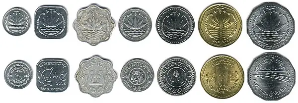 الفئات المعدنية من التاكا البنجلاديشية