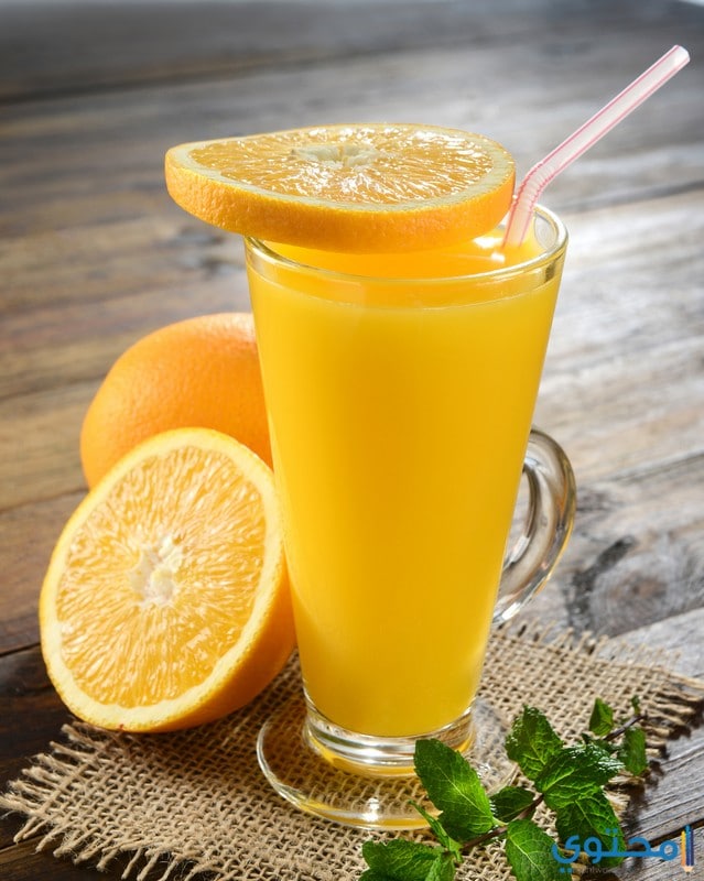 تناول عصير البرتقال صباحاً