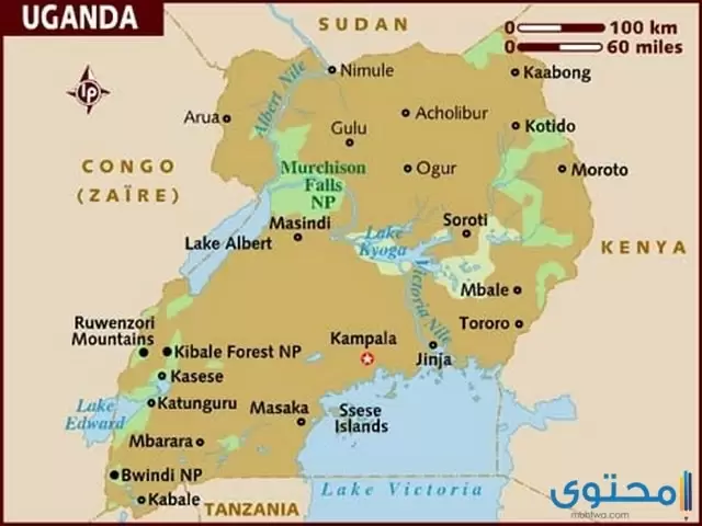 عدد وأسماء أقاليم جمهورية أوغندا