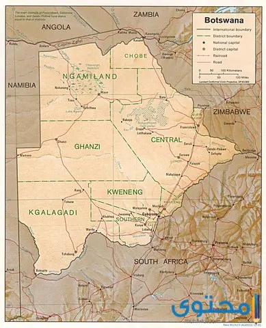 مقاطعات جمهورية بوتسوانا